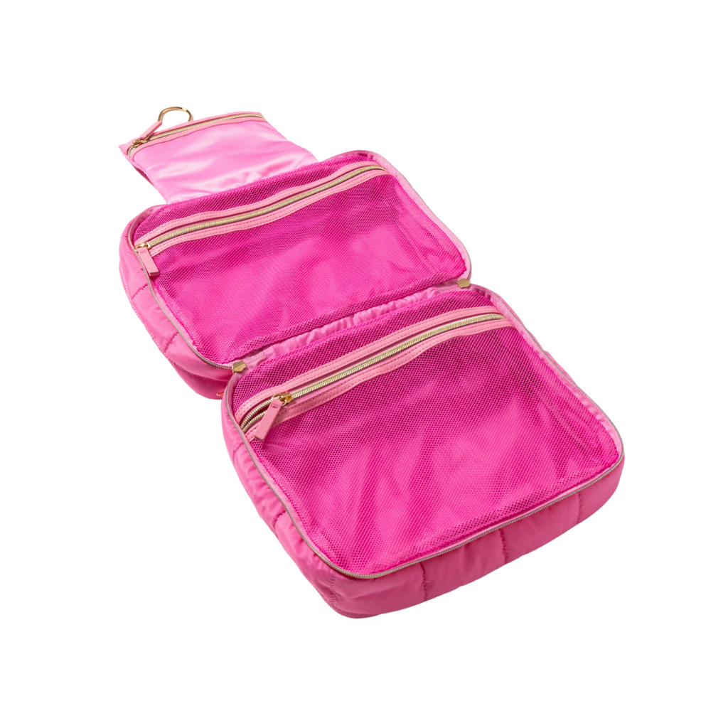 First Class Quilted Hanging Skincare Bag