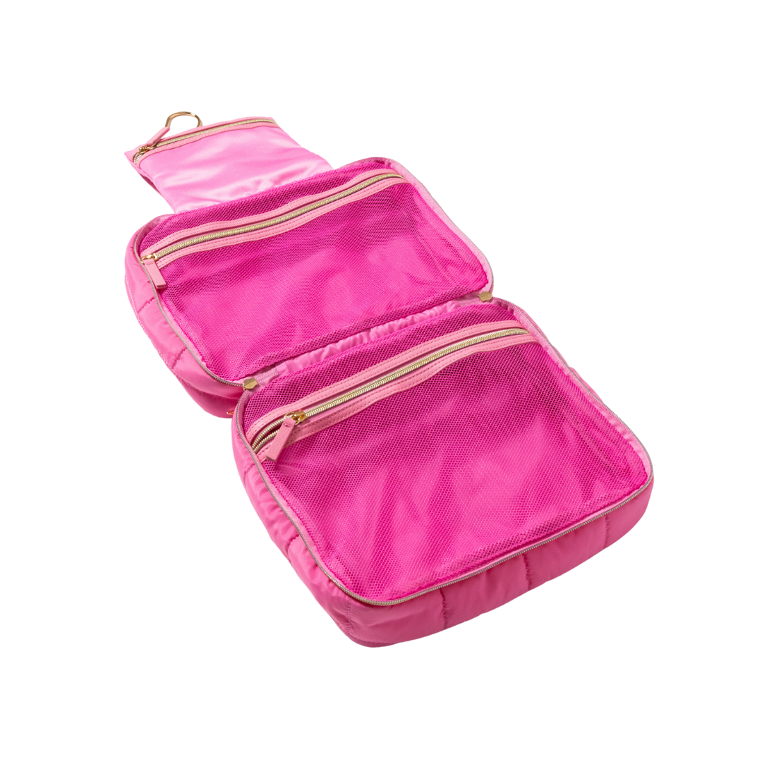 First Class Quilted Hanging Skincare Bag